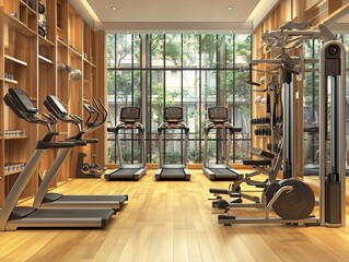 Fototapeta premium gym equipment