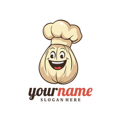 Character Garlic logo design concept vector. Creative Garlic Logo Design Template.