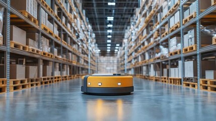 Streamlining automated logistics operations modern warehouse business insights high-tech environment industry perspective efficiency concept