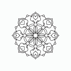 mandala ornaments vector kids Mandala Coloring Book,  wall art, tile design