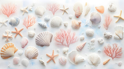 sea shells background