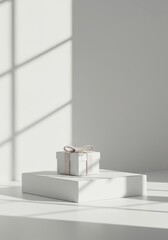 Two Playful Ferrets Tussling on Hardwood Floor