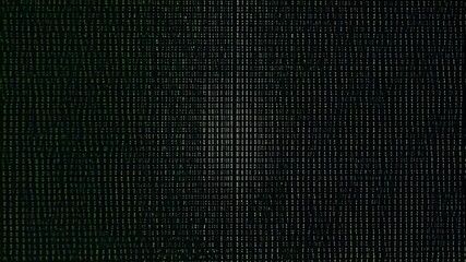 Abstract green data stream; binary code background; digital technology concept; website banner
