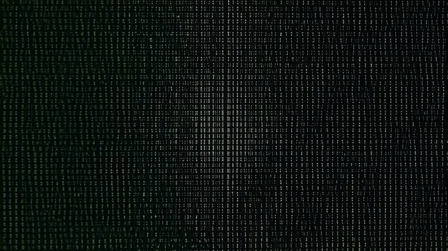 Abstract green data stream; binary code background; digital technology concept; website banner
