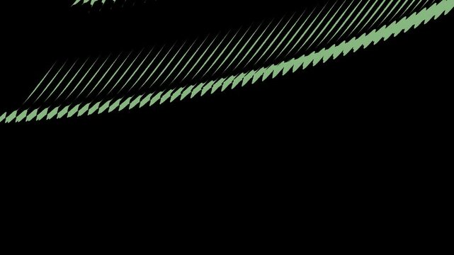 Abstract Sage Green Parallel Lines in Gradient Texture on Black Backdrop