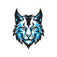 Lynx mascot, isolated vector illustration