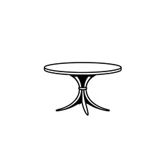 Round Wooden Table: Elegant Home Decor, Modern and Classic Design, Simple Furniture for Living Room and Apartment Interior