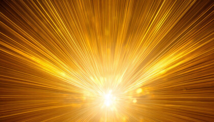 ray of mild illuminated yellow heritage with gold effect defocused instance