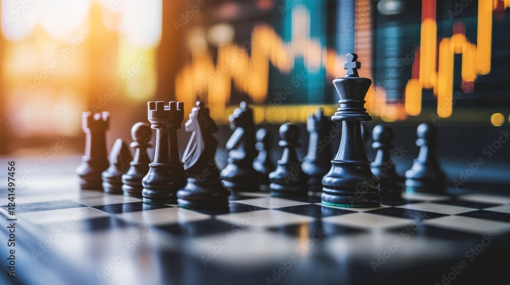 Poster mastering trading strategies through chess tactics a comprehensive guide for investors