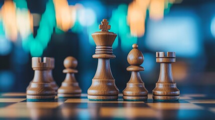 Strategic chess moves illustrating trading tactics digital arena infographic marketplace analytical perspective