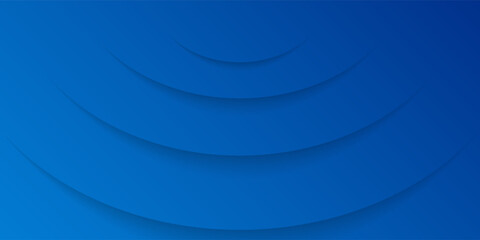 Abstract blue gradient background with curved lines. Modern template design for covers, brochures, web and banners.