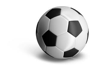 Obraz premium Blank Soccer Ball Mockup for Branding and Design Isolated on Transparent Background.