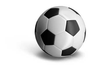 Blank Soccer Ball Mockup for Branding and Design Isolated on Transparent Background.
