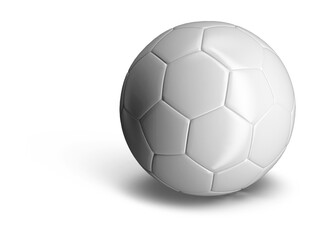 Naklejka premium Blank Soccer Ball Mockup for Branding and Design Isolated on Transparent Background.