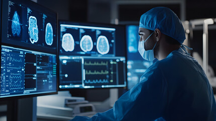 Integration of big data and AI for predictive healthcare diagnostics, enabling early detection of diseases through comprehensive data analysis and machine learning.