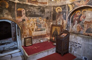 The tranquil Sveti Naum Monastery situated alongside North Macedonia's Lake Ohrid
