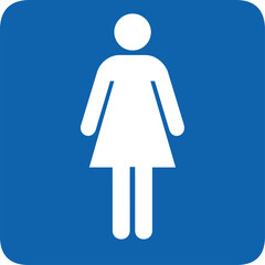 women's restroom, bathroom, girl icon,lady, user icon, blue square