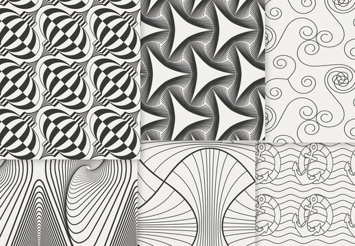Patterns Simple Geometric Dark on Light Background