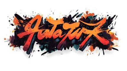 Vibrant Graffiti Art Explosion   Abstract Colorful Splatter Texture Design for Banner Background