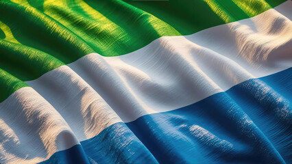 sierra leone flag for national Day or Independence Day of sierra leone
