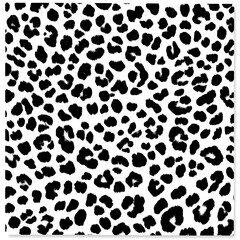 Aerial view of leopard skin vector flat pattern