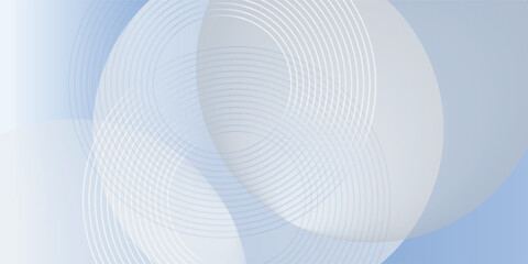 Naklejka premium Abstract blue modern background with circle elements. smooth gradient dot