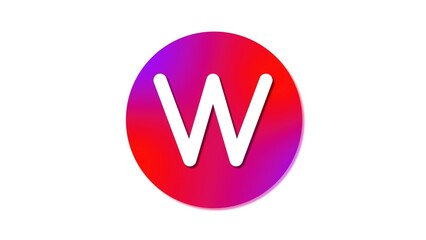 Bold and symmetrical alphabet letter W design, perfect for creating a professional, timeless look.