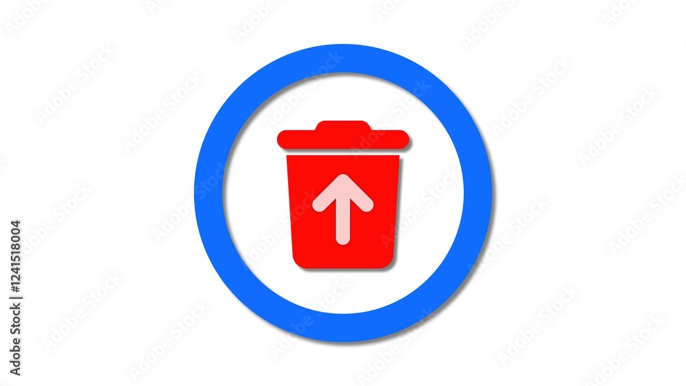 Poster a sleek and minimal delete solid icon for efficient data management in software interfaces, improvin
