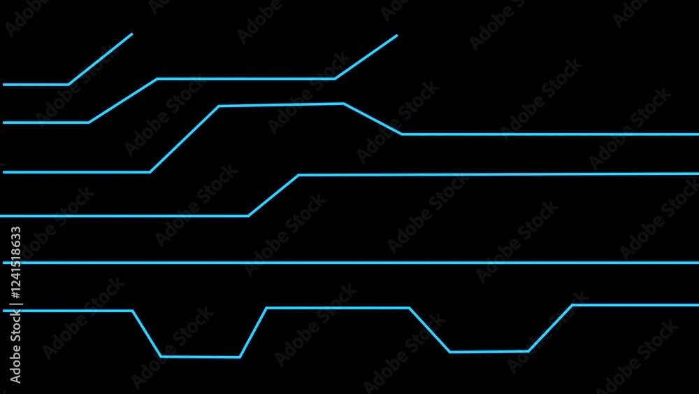 Poster elegant abstract line design, featuring flowing curves and minimalistic patterns for modern digital 