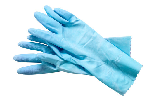 Pair of rubber gloves - Powered by Adobe