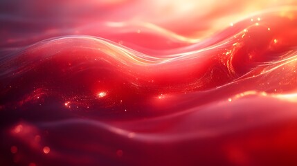 Vibrant Animated Red Abstract Digital Backdrop with Blur Effect for Eye-Catching Visual Dynamics in Modern Branding and Creative Visualization Projects