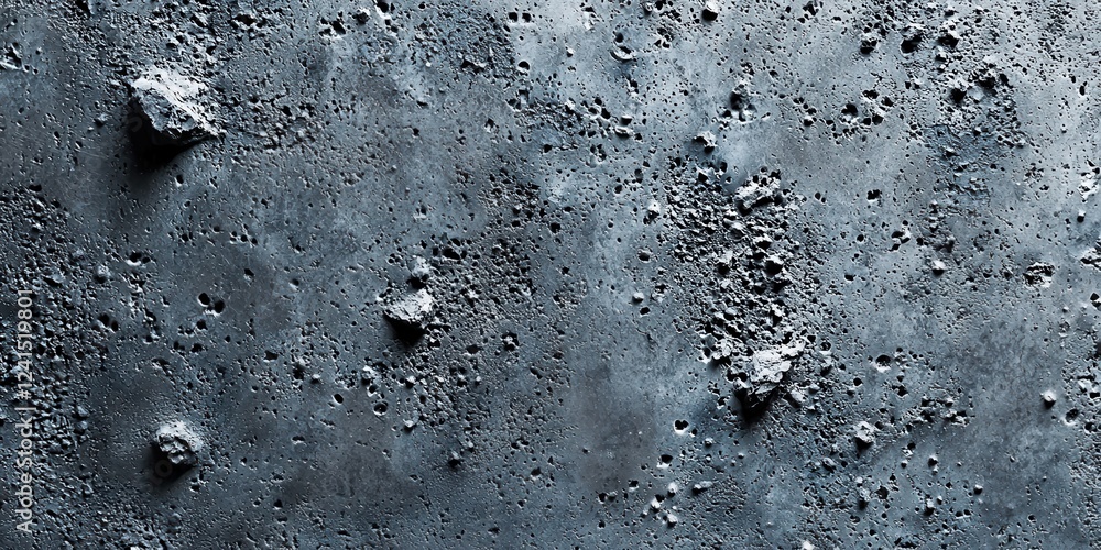 Aufkleber exploring lunar surface features moon texture analysis celestial body close-up geological concepts