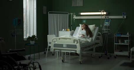 Doctor records data from the patient's monitor.