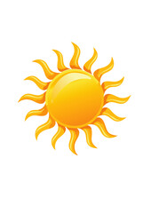 Strahlende Sonne – einfache Vektorillustration