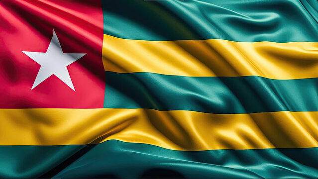 togolese flag for national Day or Independence Day of togo