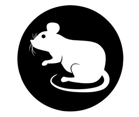 Mouse or rat icon in trendy flat style isolated on background. Mouse icon page symbol for your web site design Mouse icon logo, app, UI. Mouse icon Vector illustration
