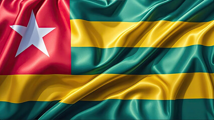 togolese flag for national Day or Independence Day of togo