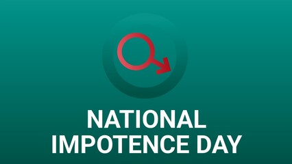 National Impotence Day web banner design illustration 