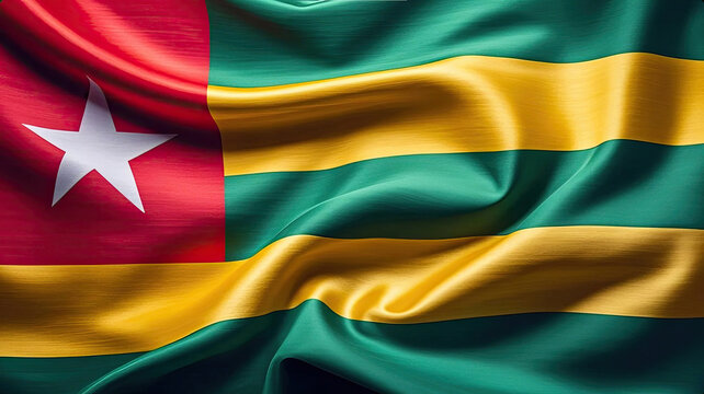 togolese flag for national Day or Independence Day of togo