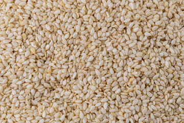 Sesame seeds. Food background. Plant source of calcium.