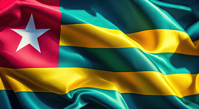 togolese flag for national Day or Independence Day of togo