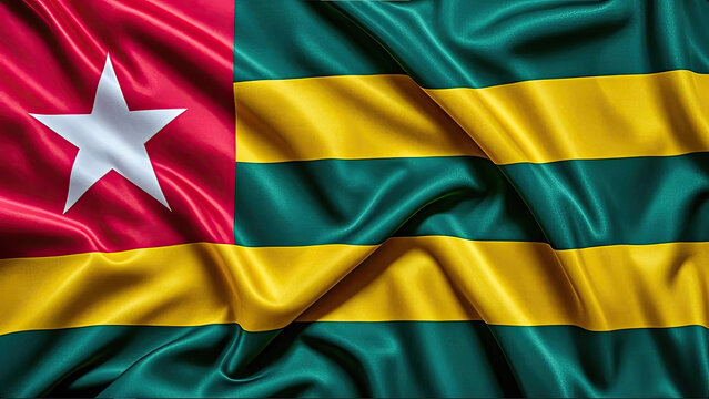 togolese flag for national Day or Independence Day of togo