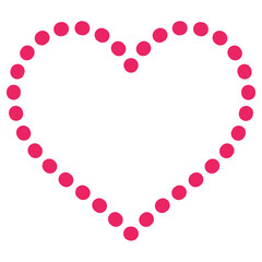 Heart clip art design on plain white transparent isolated background for card, shirt, hoodie, sweatshirt, apparel, tag, mug, icon, poster or badge