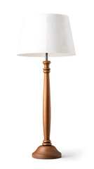 Obraz premium Tall slender floor lamp isolated on a white background