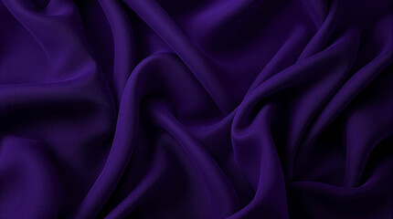 Fototapeta premium Luxury purple Satin Fabric Texture with Elegant Folds - Shiny Silk Cloth Background