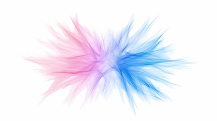 Obraz premium Abstract pink blue energy burst; white background; design element
