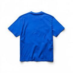 Dark blue t-shirt mock up isolated on white background