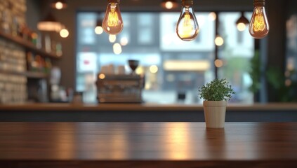 Obraz premium Cozy Coffee Shop Ambiance: A Warm and Inviting Atmosphere