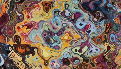 vivid abstract fluid swirl with dynamic colorful patterns, ideal for modern wall art, digital backgrounds, and textiles


