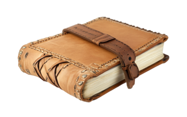 A Bible Open to the Gospel of John Chapter Isolated On Transparent Background.